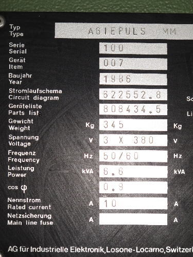 AGIE AGIECUT 100 EDM  