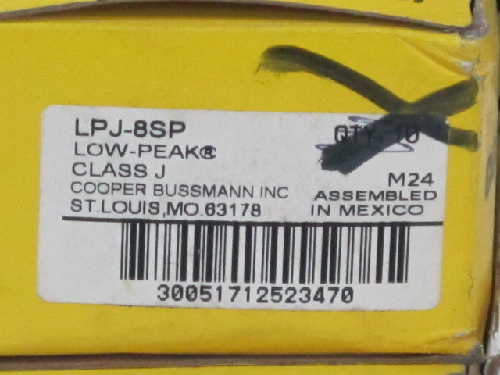 MIXED LOT OF 270 BUSSMAN FUSES, LPJ,FRN,FNQ,KTK,AGC  