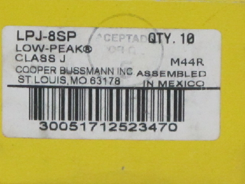 MIXED LOT OF 270 BUSSMAN FUSES, LPJ,FRN,FNQ,KTK,AGC  