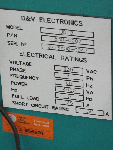 VISTEON JBT5 COMPUTERIZED ALTERNATOR TESTER  