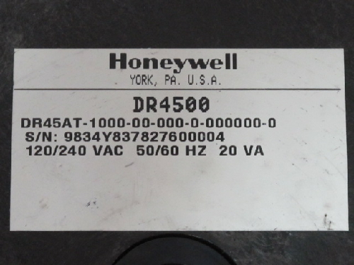 HONEYWELL DR4500 TRULINE CIRCULAR CHART RECORDER  