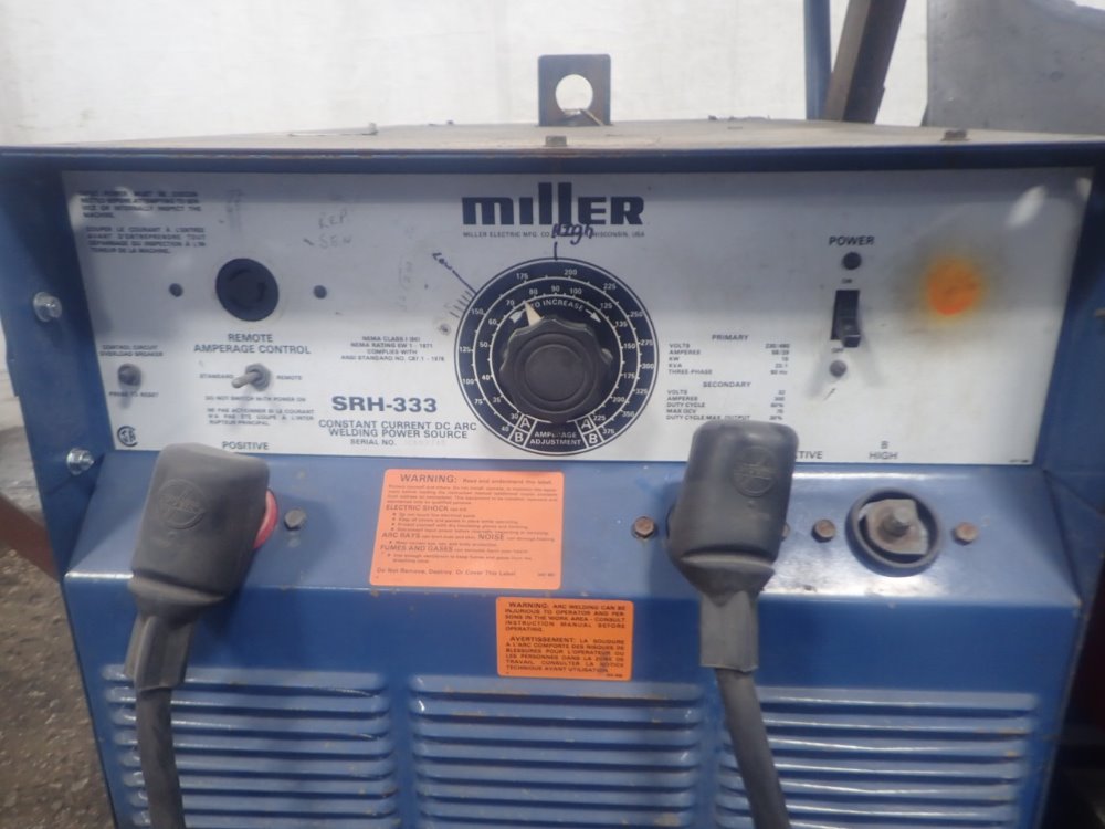 MILLER SRH-333 WELDER W/ CART 300A 02200330012 | eBay