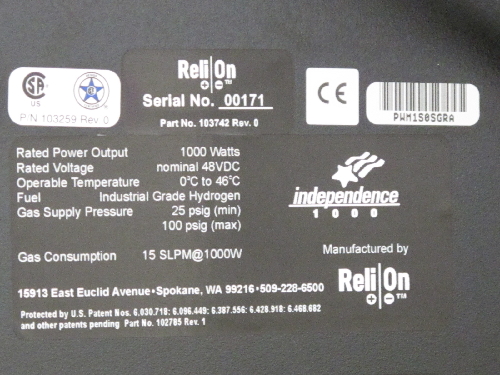 FUEL CELL SYSTEM RELION PEM  