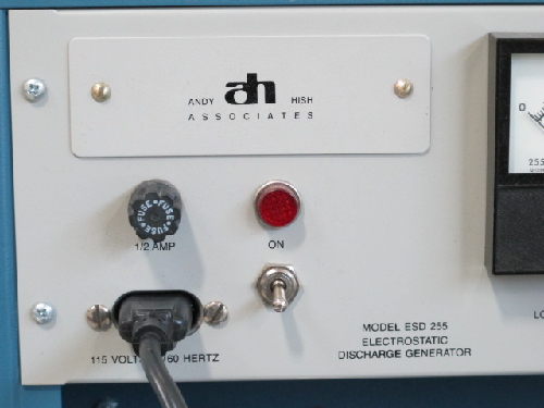 ANDY HISH ASSOCIATES ESD 255 ELECTROSTATIC DISCHARGE GENERATOR  