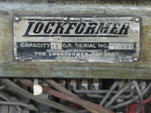 LOCKFORMER ROLL FORMER 18 GAUGE  