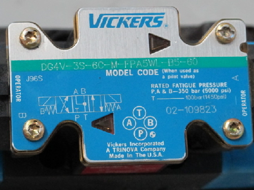 VICKERS DG5S 8 6C M FW B5 30 HYDRAULIC DIRECTIONAL CONTROL VALVE NEW 