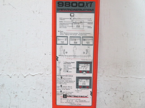 METROTECH 9860XT UNDERGROUND PIPE/CABLE/UTILITY LOCATOR  