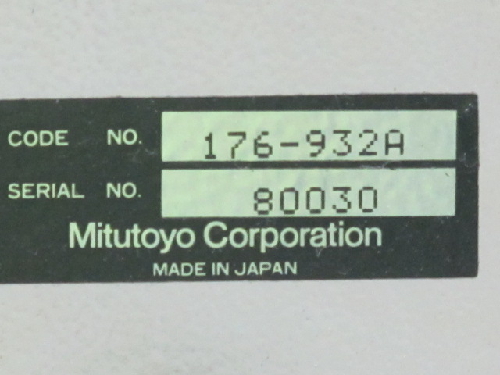 MITUTOYO 176 932A TOOLMAKERS MICROSCOPE W/ DIGIMATIC MICROMETER HEADS 