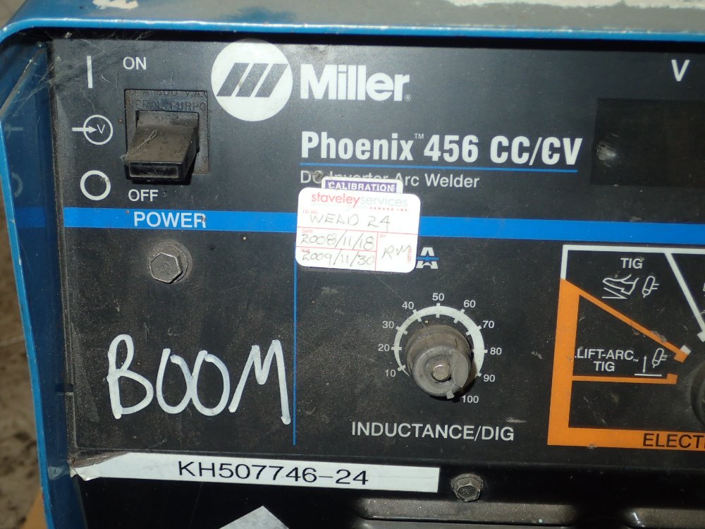 miller phoenix 456 cc  cv welder 450 amp 06160050015