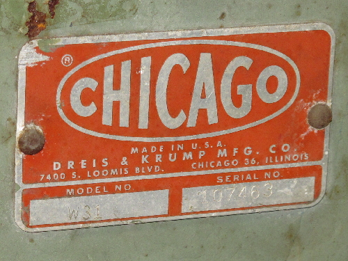 CHICAGO W31 FINGER BRAKE 48  